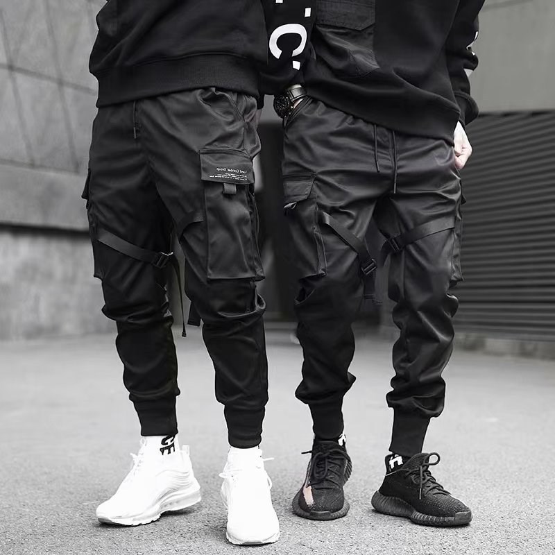 Ribbons Harem Joggers Men Carg - Street Fashion Men 2025 review and price